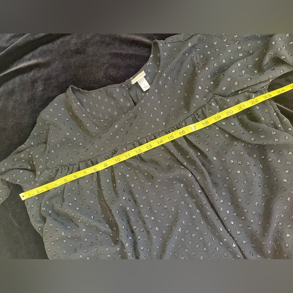 A New Day Black Blouse Large - Picture 5 of 6